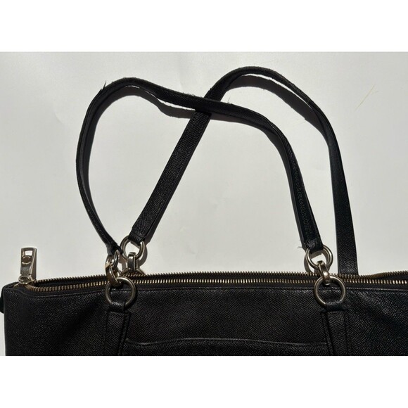 Coach Ava Tote Black Crossgrain Leather Bag - Picture 9 of 15